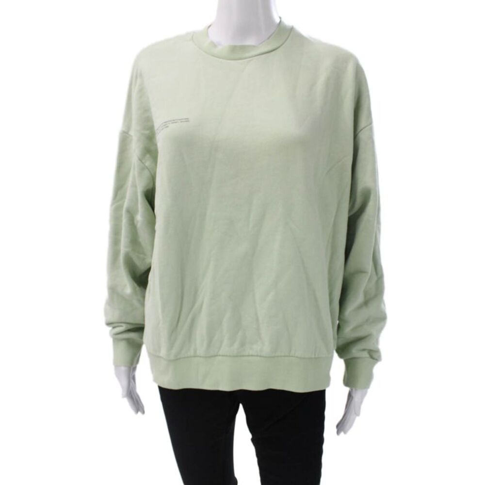 Pangaia Unisex Pullover Sweatshirt Organic Cotton Green Crew Neck Size L